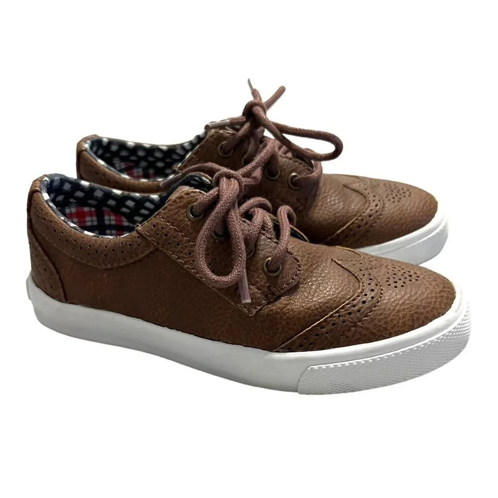 Ben Sherman Sz 12 Brown Leather Wingtip Sneakers